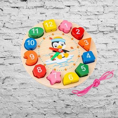 Jouet en Bois - WoodenToys™ - Horloge - Mon bebe curieux