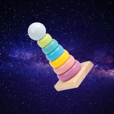 Jouet en Bois - WoodenToys™ - Tour Macaron - Mon bebe curieux