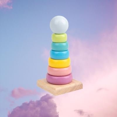 Jouet en Bois - WoodenToys™ - Tour Macaron - Mon bebe curieux