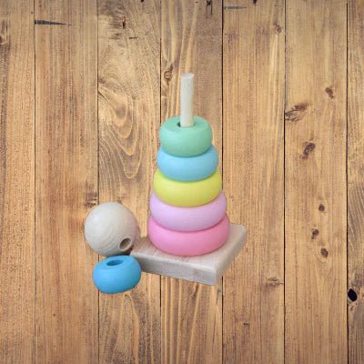 Jouet en Bois - WoodenToys™ - Tour Macaron - Mon bebe curieux