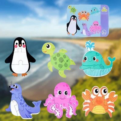 Puzzle Montessori - BabyPuzzle™ - Océan - Mon bebe curieux